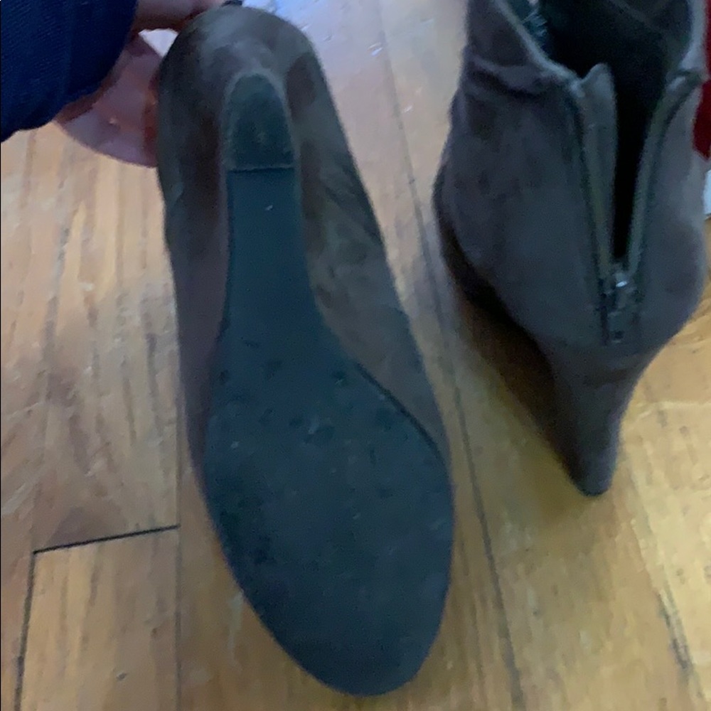 Impo Smoky Taupe Wedge Booties | Size 6 | With Box - Picture 3 of 4